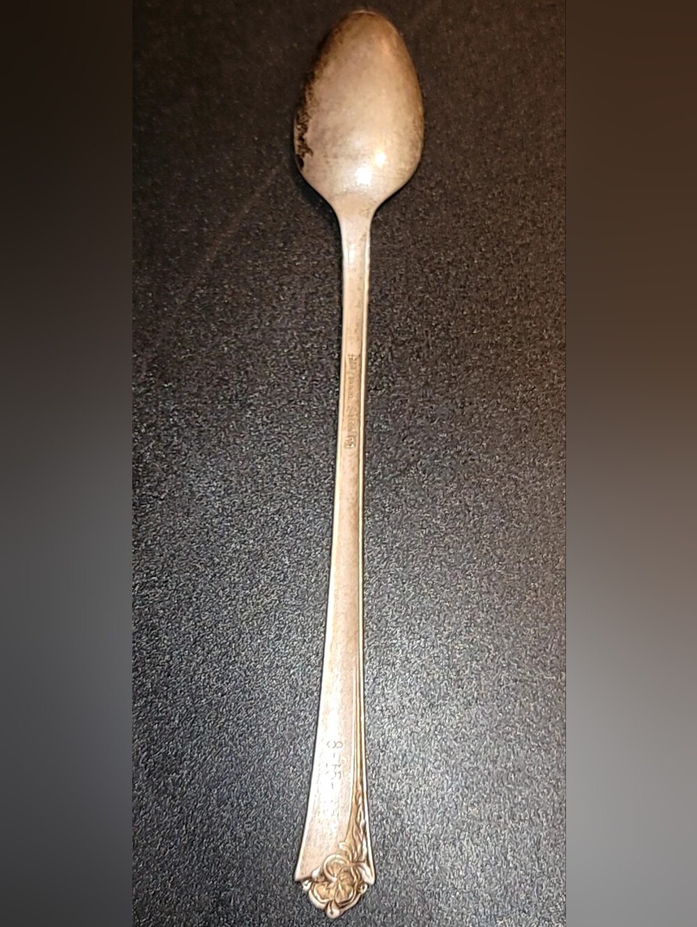 15.9g HEIRLOOM STERLING "Damask Rose" by Oneida Infant Feeding Spoon 5 5/8" - Picture 3 of 5